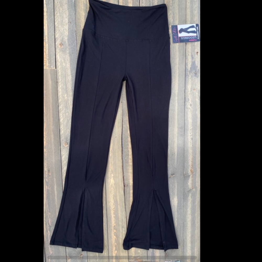 Bellbottoms leggings soft stretchy black